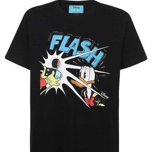 Gucci x Disney Oversized Donald Duck Cotton Black T-Shirt